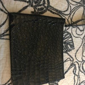 Black cosmetics bag